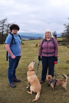 wife and dogs